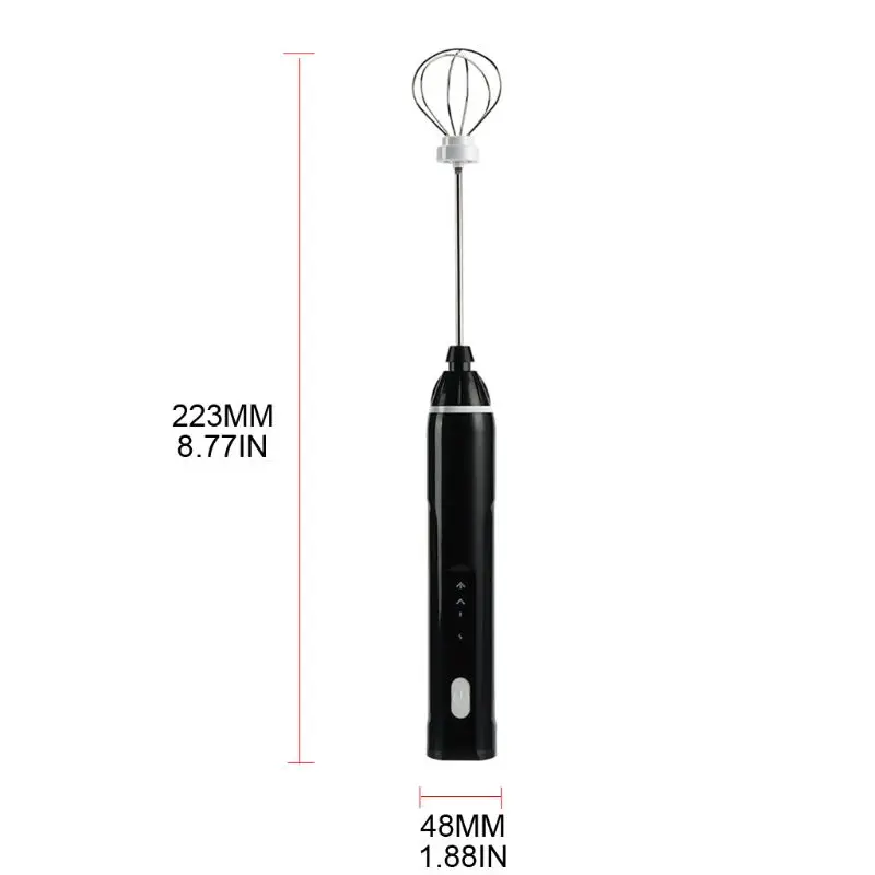 Handheld 3 Gear Adjustable Milk Frother Rechargeable Foam Maker Electric Whisk Stainless Steel Drink Mixer Mini Kitchen Applianc
Handheld 3 Gear Adjustable Milk Frother Rechargeable Foam Maker Electric Whisk Stainless Steel Drink Mixer Mini Kitchen Applianc
