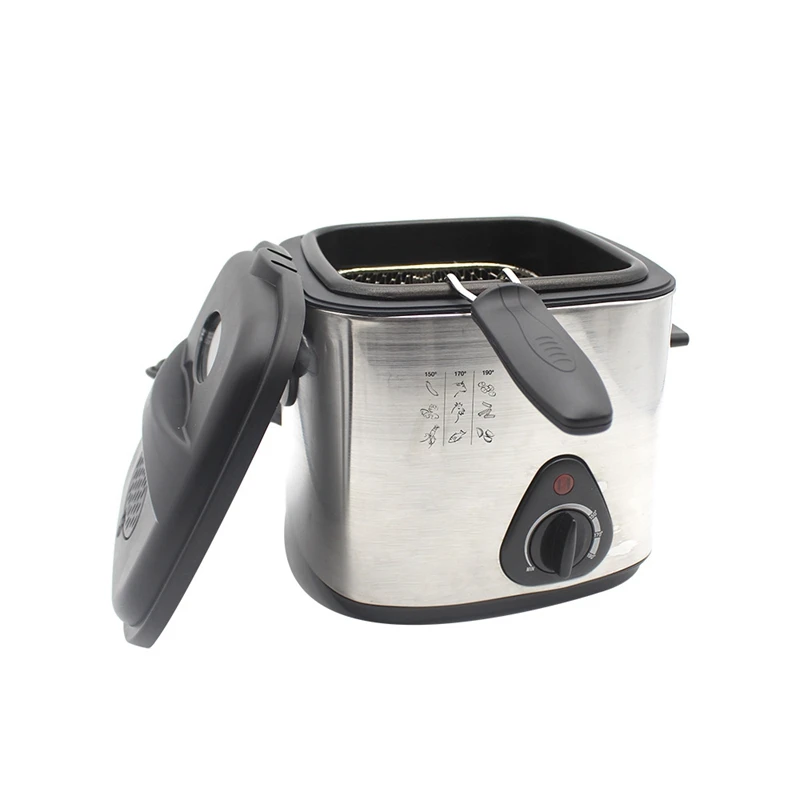 Compact 1.5-Liter Deep Fryer with Basket Stainless Steel French Fries Electric Deep Fryer Easy to Clean US Plug
Compact 1.5-Liter Deep Fryer with Basket Stainless Steel French Fries Electric Deep Fryer Easy to Clean US Plug