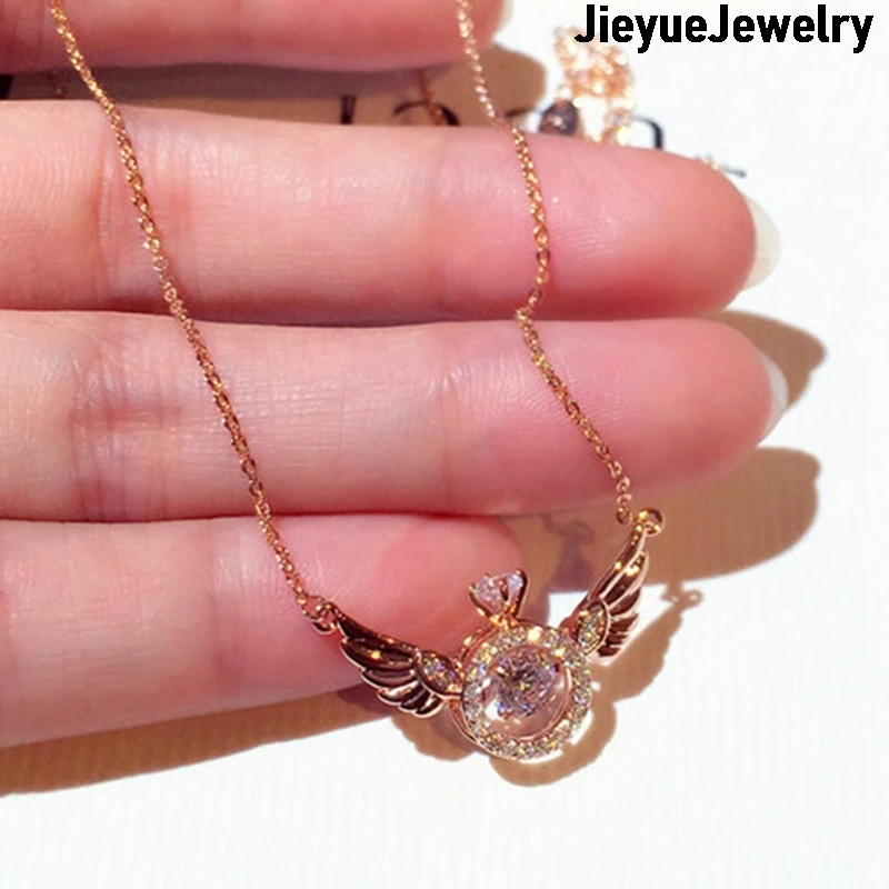 1pc Diamond Wing Necklace Jewelry Fashion Luxury Pendant Charm Necklace Rose Gold Female Decoration Birthday Gift Hot in 2021
1pc Diamond Wing Necklace Jewelry Fashion Luxury Pendant Charm Necklace Rose Gold Female Decoration Birthday Gift Hot in 2021
