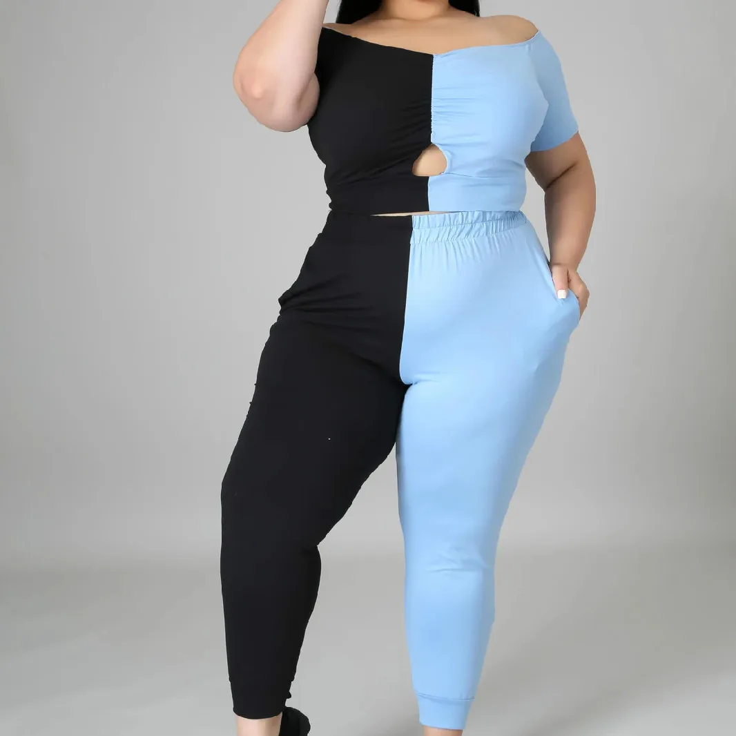 Summer Women's Color Matching Sexy Hollow Two-Piece Suit Streetwear Casual Color Contrast Strapless Suit
Summer Women's Color Matching Sexy Hollow Two-Piece Suit Streetwear Casual Color Contrast Strapless Suit