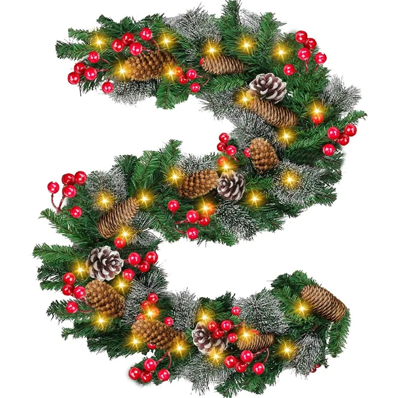 FashionChristmas Garland Battery Operated with Lights, Prelit Christmas Garland Greenery Outdoor Lighted Pine Garland
FashionChristmas Garland Battery Operated with Lights, Prelit Christmas Garland Greenery Outdoor Lighted Pine Garland