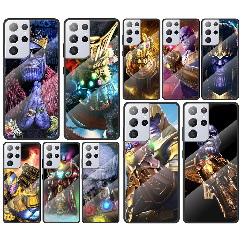 Thanos marvel hero for Samsung Galaxy S21 Ultra Plus A72 A52 4G 5G M51 M31 M21 Luxury Tempered Glass Phone Case Cover 
Thanos marvel hero for Samsung Galaxy S21 Ultra Plus A72 A52 4G 5G M51 M31 M21 Luxury Tempered Glass Phone Case Cover
