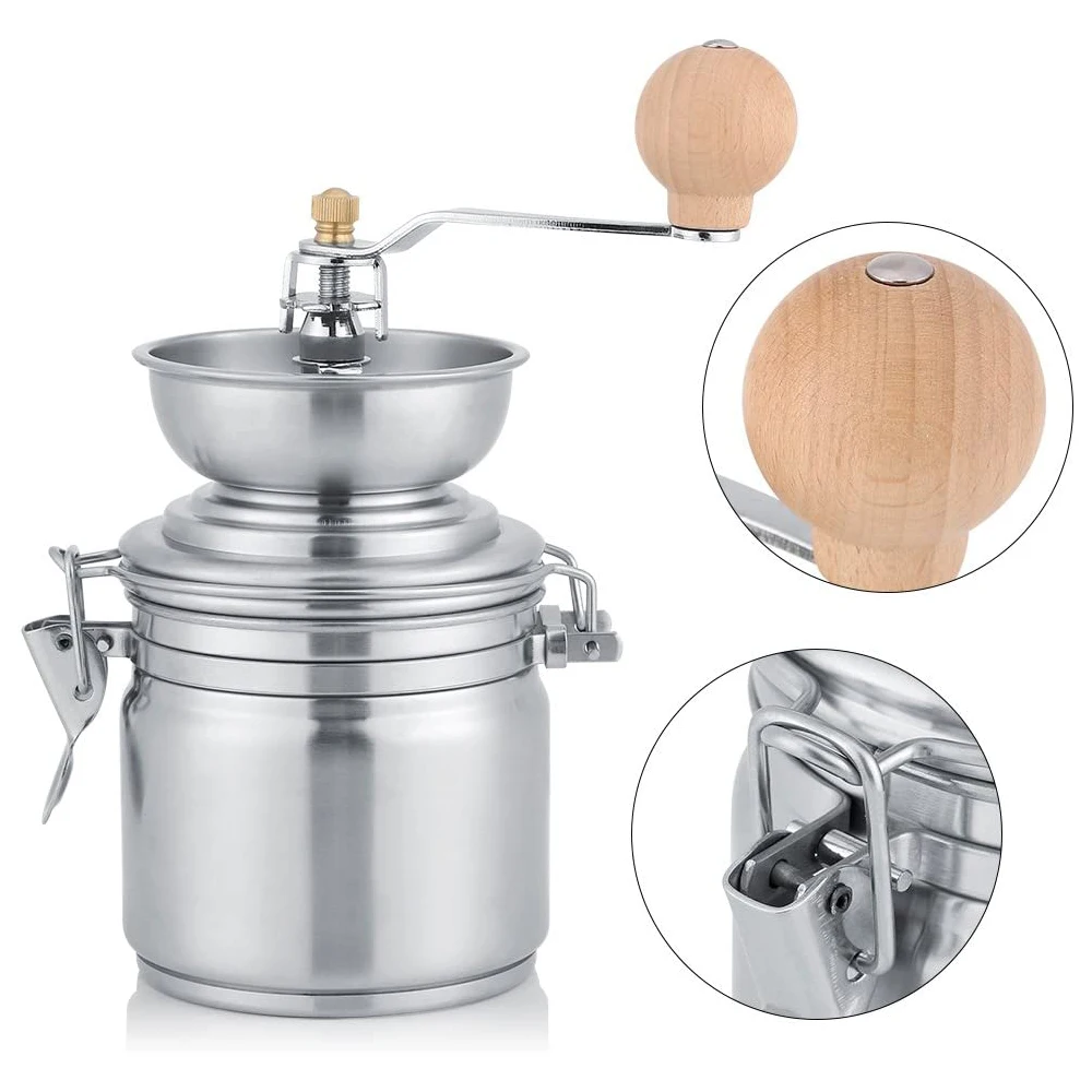 Manual Coffee Grinder Portable Coffee Machine With Stainless Steel Grinder, Suitable For Home Office Coffee Shop
Manual Coffee Grinder Portable Coffee Machine With Stainless Steel Grinder, Suitable For Home Office Coffee Shop