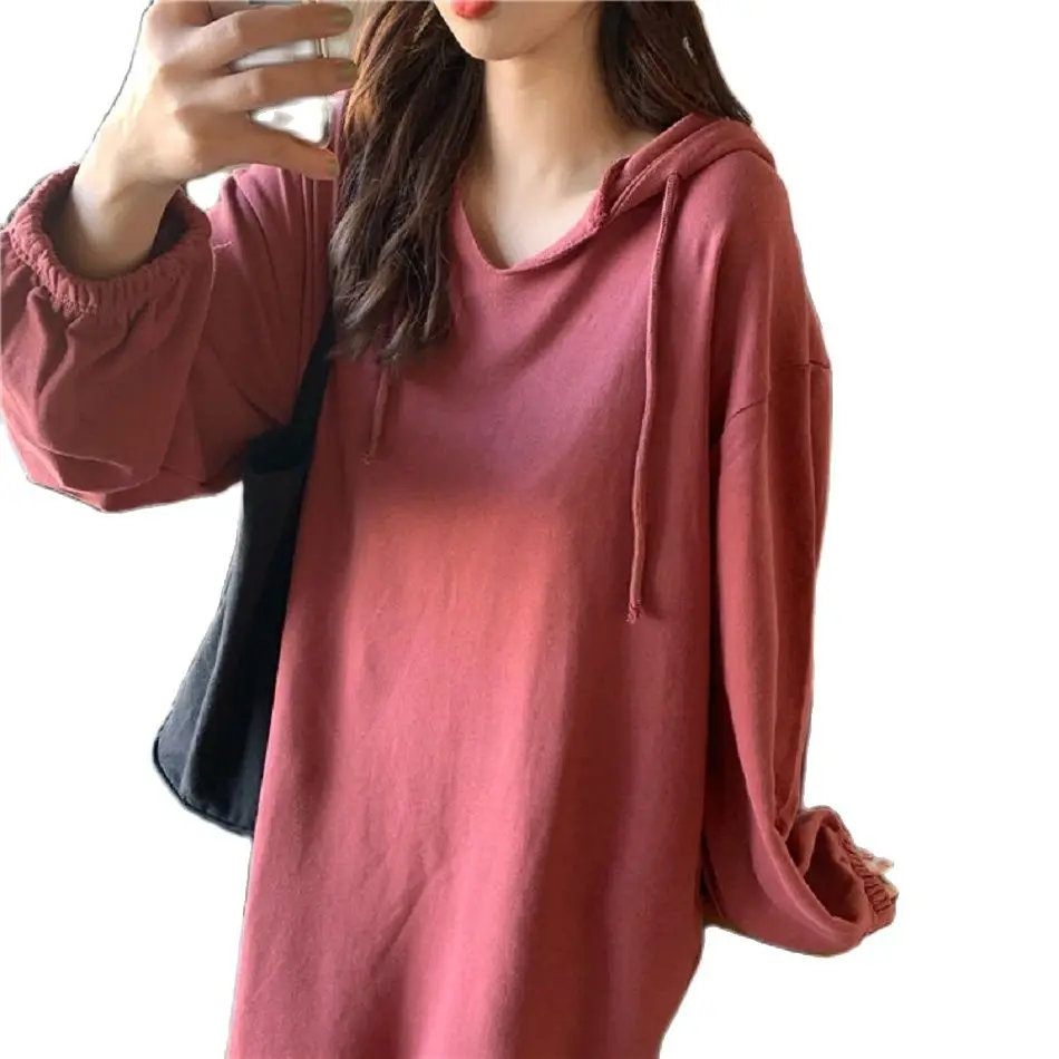 New Women's Clothing 2022 Fashion Long-Sleeved Casual Loose Hooded Sweater Dress Women Lazy Style Long Sweatshirt Split Dress
New Women's Clothing 2022 Fashion Long-Sleeved Casual Loose Hooded Sweater Dress Women Lazy Style Long Sweatshirt Split Dress