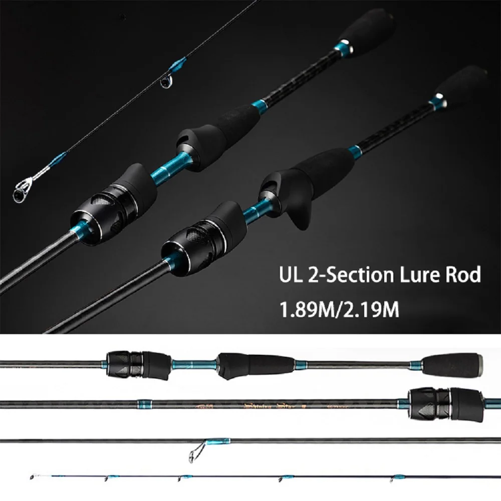 84g Ultralight Fishing Rod UL Super Soft Spinning/Casting 1.89/2.19M Horse Mouth Carbon Fishing Pole Sea Throwing Fly Lure Rod
84g Ultralight Fishing Rod UL Super Soft Spinning/Casting 1.89/2.19M Horse Mouth Carbon Fishing Pole Sea Throwing Fly Lure Rod