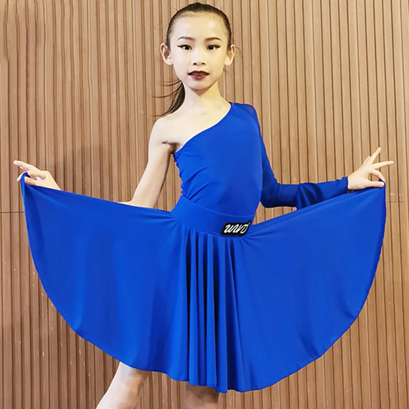 Latin Dance Competition Dress Girls Royal Blue Dress Flare Sleeve Latin Practice Clothes Samba ChaCha Rumba Dance Dress DNV14601
Latin Dance Competition Dress Girls Royal Blue Dress Flare Sleeve Latin Practice Clothes Samba ChaCha Rumba Dance Dress DNV14601