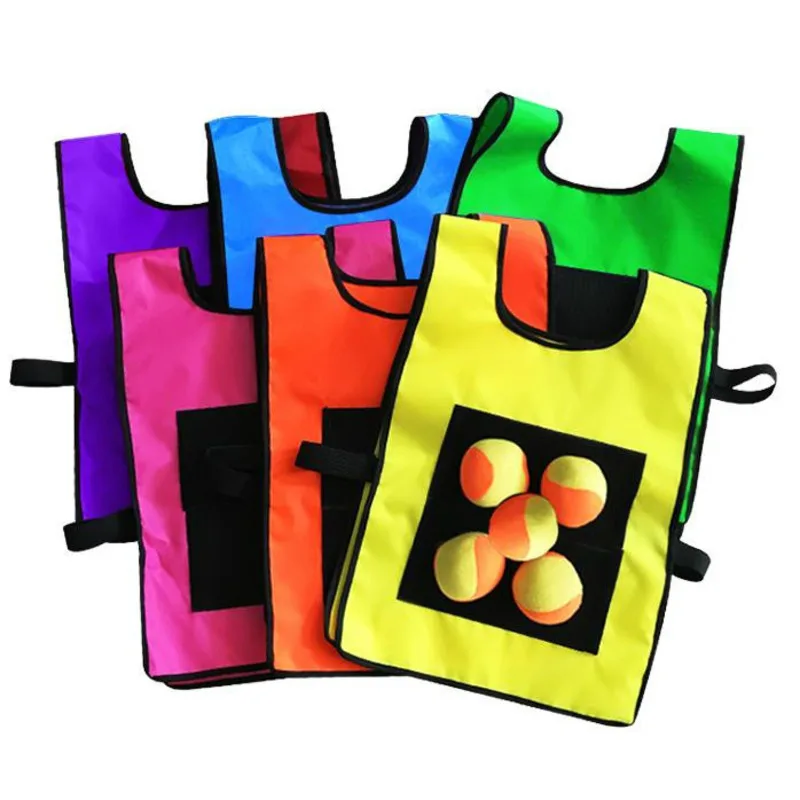 Outdoor Sport Game Props Vest Sticky Jersey Vest Game Vest Waistcoat With Sticky Ball Throwing Toys For Children Kids Sports Toy
Outdoor Sport Game Props Vest Sticky Jersey Vest Game Vest Waistcoat With Sticky Ball Throwing Toys For Children Kids Sports Toy