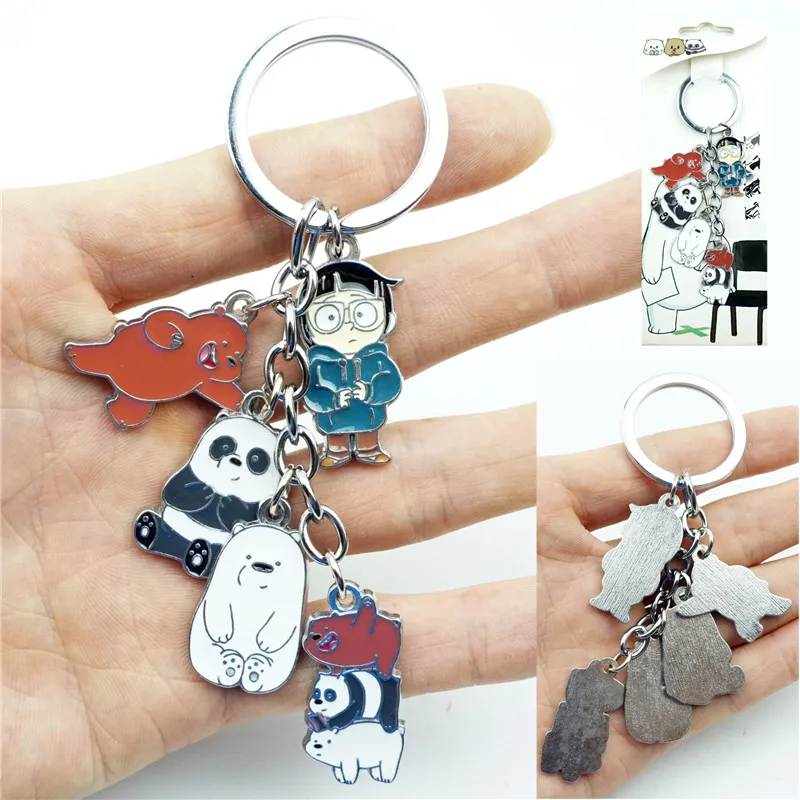 Cute Three animal Keychain Keyring 5 In 1 Set Alloy Metal Pendant Cartoon Figures Key Ring Cosplay Accessories Gift
Cute Three animal Keychain Keyring 5 In 1 Set Alloy Metal Pendant Cartoon Figures Key Ring Cosplay Accessories Gift