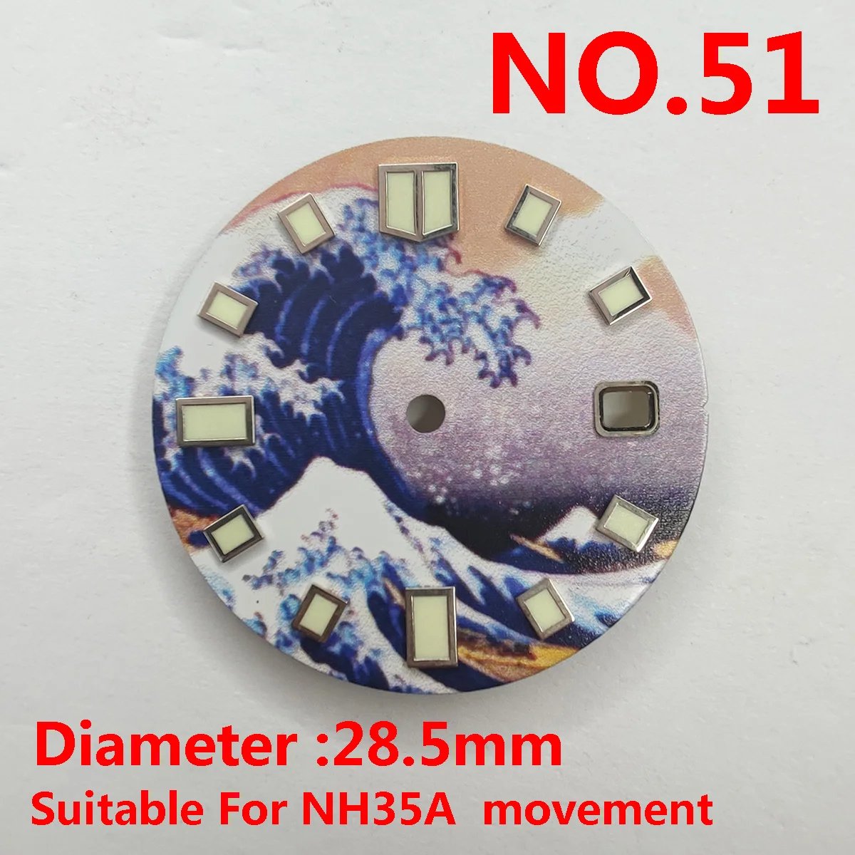 Watch Parts 28.5mm Sterile Dial Luminous Watch Dial Luminous Suitable For NH35A NH36 movement
Watch Parts 28.5mm Sterile Dial Luminous Watch Dial Luminous Suitable For NH35A NH36 movement