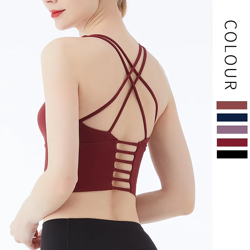New Yoga Shirt Cross Back Running Sport Bra Push Up Sports T-shirt Gym T Shirt For Women Fitness Shirt Top Sujetador Deportivo
New Yoga Shirt Cross Back Running Sport Bra Push Up Sports T-shirt Gym T Shirt For Women Fitness Shirt Top Sujetador Deportivo