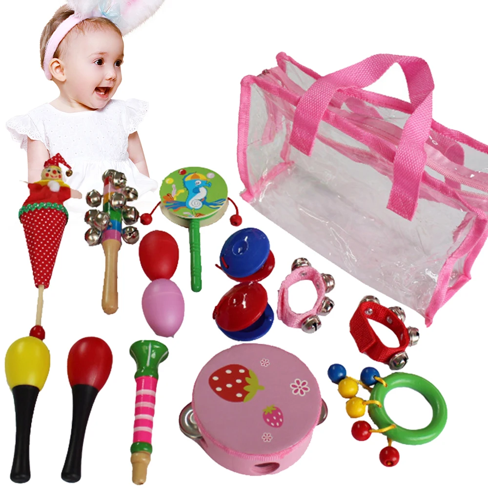 Toddlers Music Toys Sounding Toy Bed Bells Sand Hammer Whistle Castanets Musical Instrument Colors Infant New Born Gift Toys
Toddlers Music Toys Sounding Toy Bed Bells Sand Hammer Whistle Castanets Musical Instrument Colors Infant New Born Gift Toys