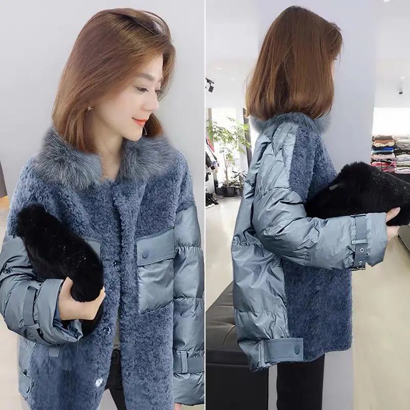Женский короткий пуховик с меховым воротником, зимний Кардиган с длинным рукавом, 2021
Женский короткий пуховик с меховым воротником, зимний Кардиган с длинным рукавом, 2021