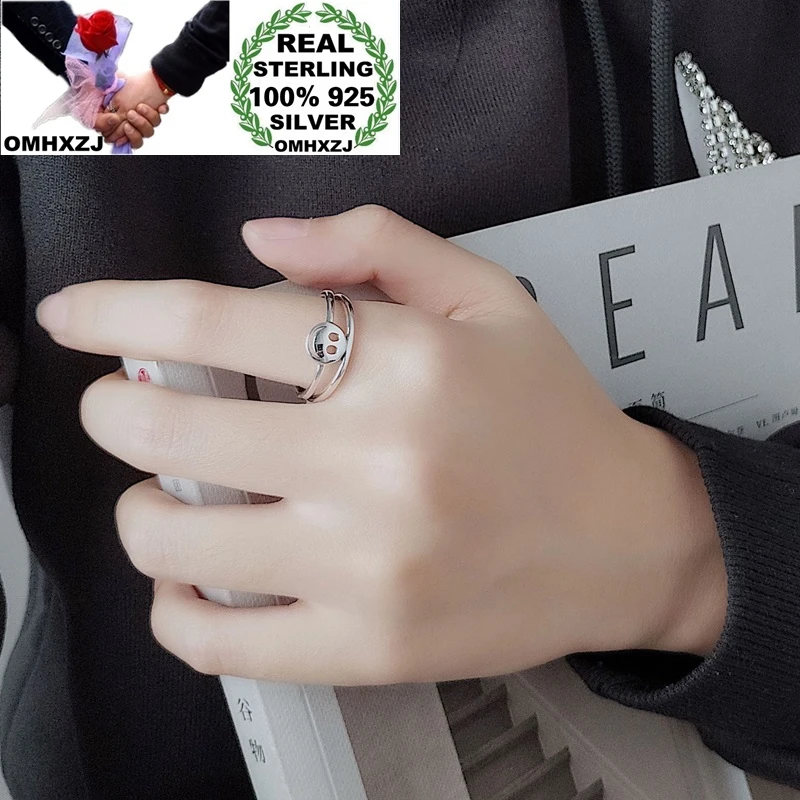 OMHXZJ Wholesale HC77 European Fashion Fine Woman Girl Birthday Party Gift Vintage Smile Face 100% 925 Sterling Silver Open Ring 
OMHXZJ Wholesale HC77 European Fashion Fine Woman Girl Birthday Party Gift Vintage Smile Face 100% 925 Sterling Silver Open Ring