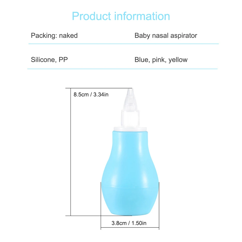 Baby Nasal Aspirator Snot Sucker Anti-Backflow Detachable Nose Booger Remover Safe Comfor For Newborns Infants Toddlers Products
Baby Nasal Aspirator Snot Sucker Anti-Backflow Detachable Nose Booger Remover Safe Comfor For Newborns Infants Toddlers Products
