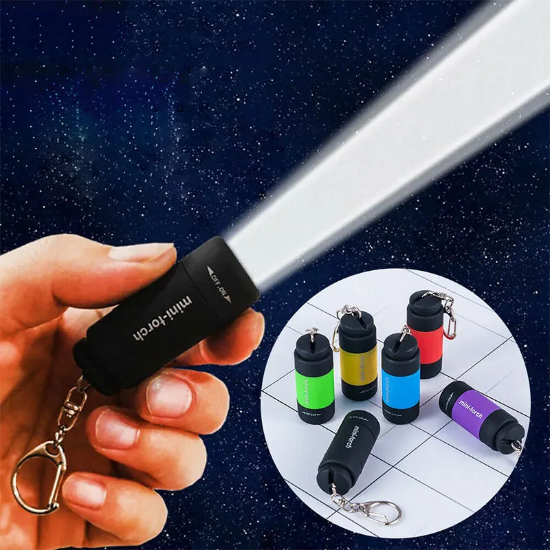 Portable Torch LED Mini Flashlight Key Chain Outdoors Waterproof Battery Powerful USB Rechargeable Hiking Camping Flashlights
Portable Torch LED Mini Flashlight Key Chain Outdoors Waterproof Battery Powerful USB Rechargeable Hiking Camping Flashlights