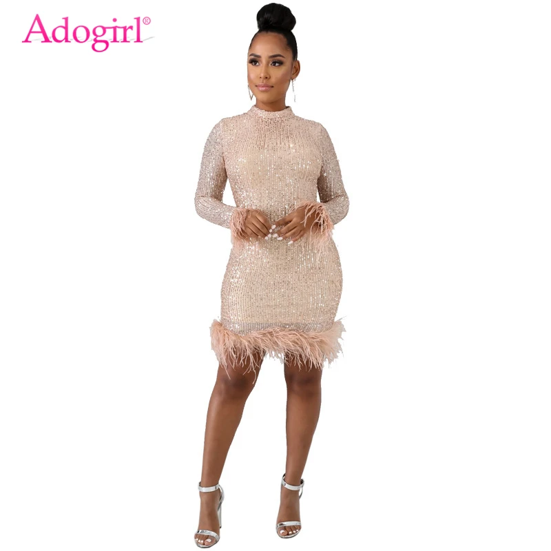 Новинка 2019 года, платье Adogirl с блестками и перьями, облегающее мини-платье с ложным воротником и длинным рукавом для ночных клубов вечерние, ...
Новинка 2019 года, платье Adogirl с блестками и перьями, облегающее мини-платье с ложным воротником и длинным рукавом для ночных клубов вечерние, ...