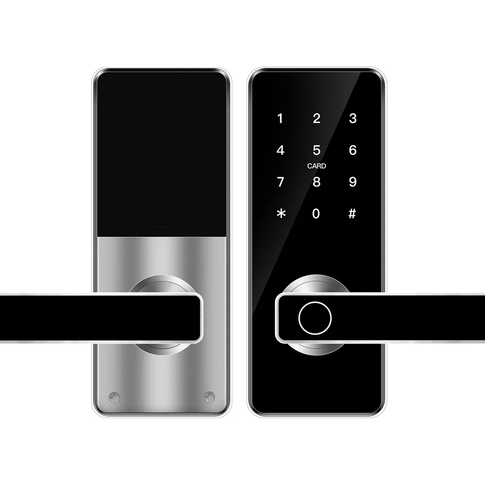 

Electronic Smart Digital Biometric Fingerprint Door Lock With WIFI TTlock APP Remotely / Rfid Card / Password /Key Unlock