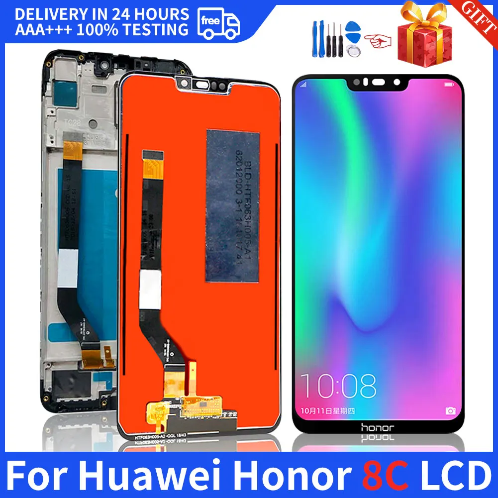 6.26'' Original For Huawei Honor 8C LCD Display Touch Screen With Frame Replacement Mobile Phone Parts BKK-LX2,TL0,AL10
6.26'' Original For Huawei Honor 8C LCD Display Touch Screen With Frame Replacement Mobile Phone Parts BKK-LX2,TL0,AL10