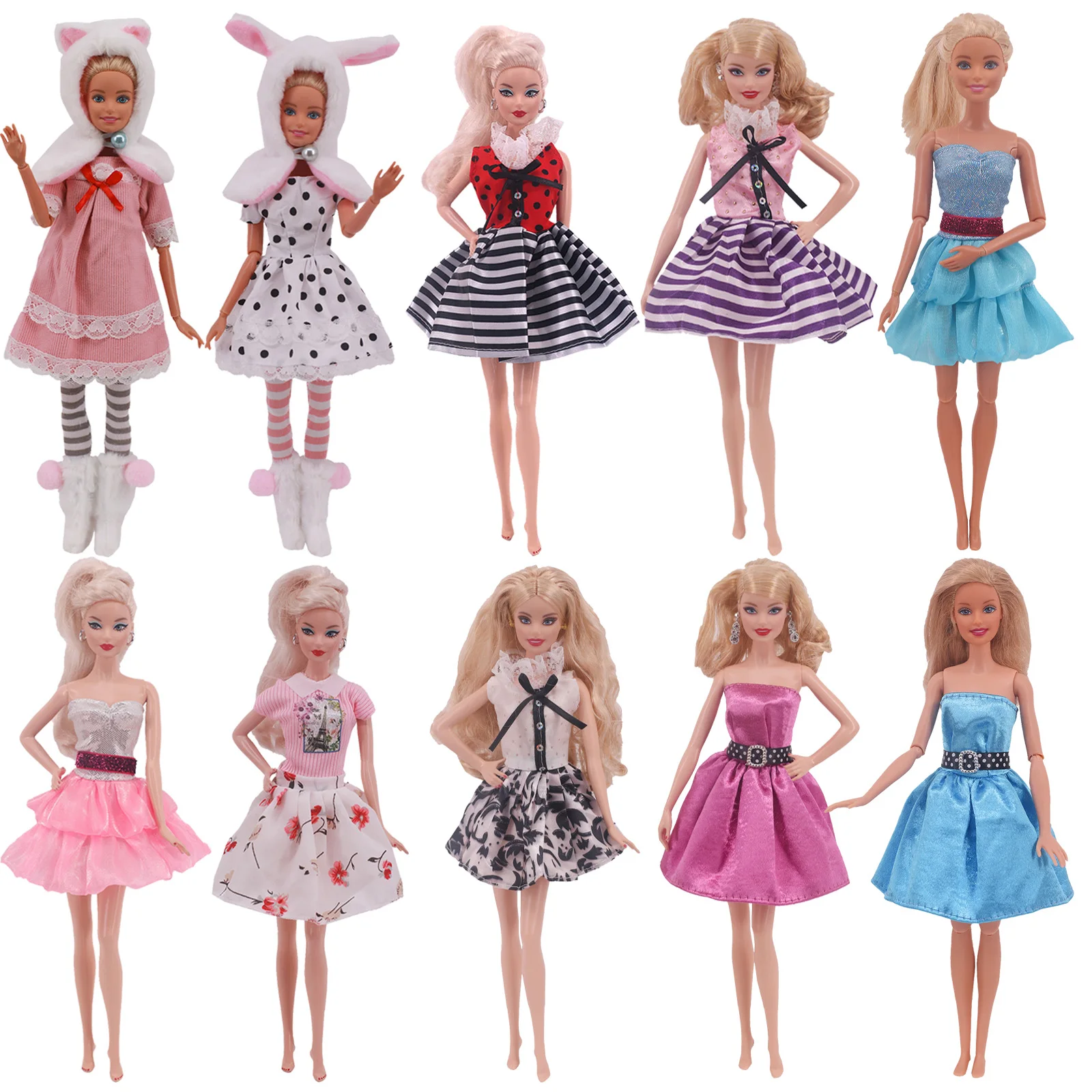 Barbies Doll Clothes Handmade Dress&Skirt For 11.8 Inch Barbies and BJD Doll Girl`s Toy Gifts
Barbies Doll Clothes Handmade Dress&Skirt For 11.8 Inch Barbies and BJD Doll Girl`s Toy Gifts