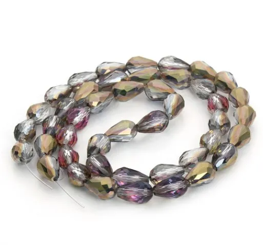 Хрустальные бусины в форме капли, 45 шт., 8*12 мм, стеклянные бусины, круглые бусины с отверстием для изготовления ювелирных изделий
Хрустальные бусины в форме капли, 45 шт., 8*12 мм, стеклянные бусины, круглые бусины с отверстием для изготовления ювелирных изделий