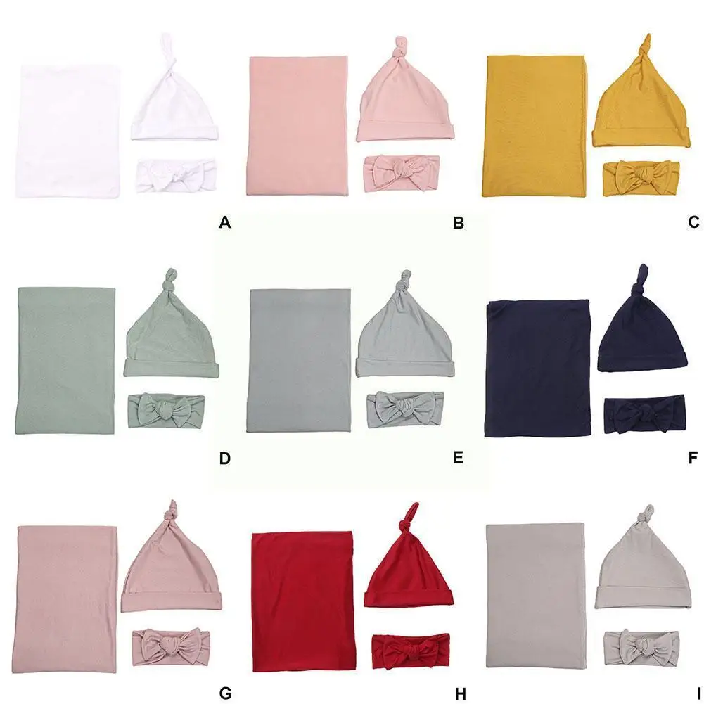 3 Pcs Cotton Baby Blanket Headband Hat Set Receiving Infant Hairband Swaddle Cap Kit Wrap Blanket Bonnet Toddler Be K8K3
3 Pcs Cotton Baby Blanket Headband Hat Set Receiving Infant Hairband Swaddle Cap Kit Wrap Blanket Bonnet Toddler Be K8K3