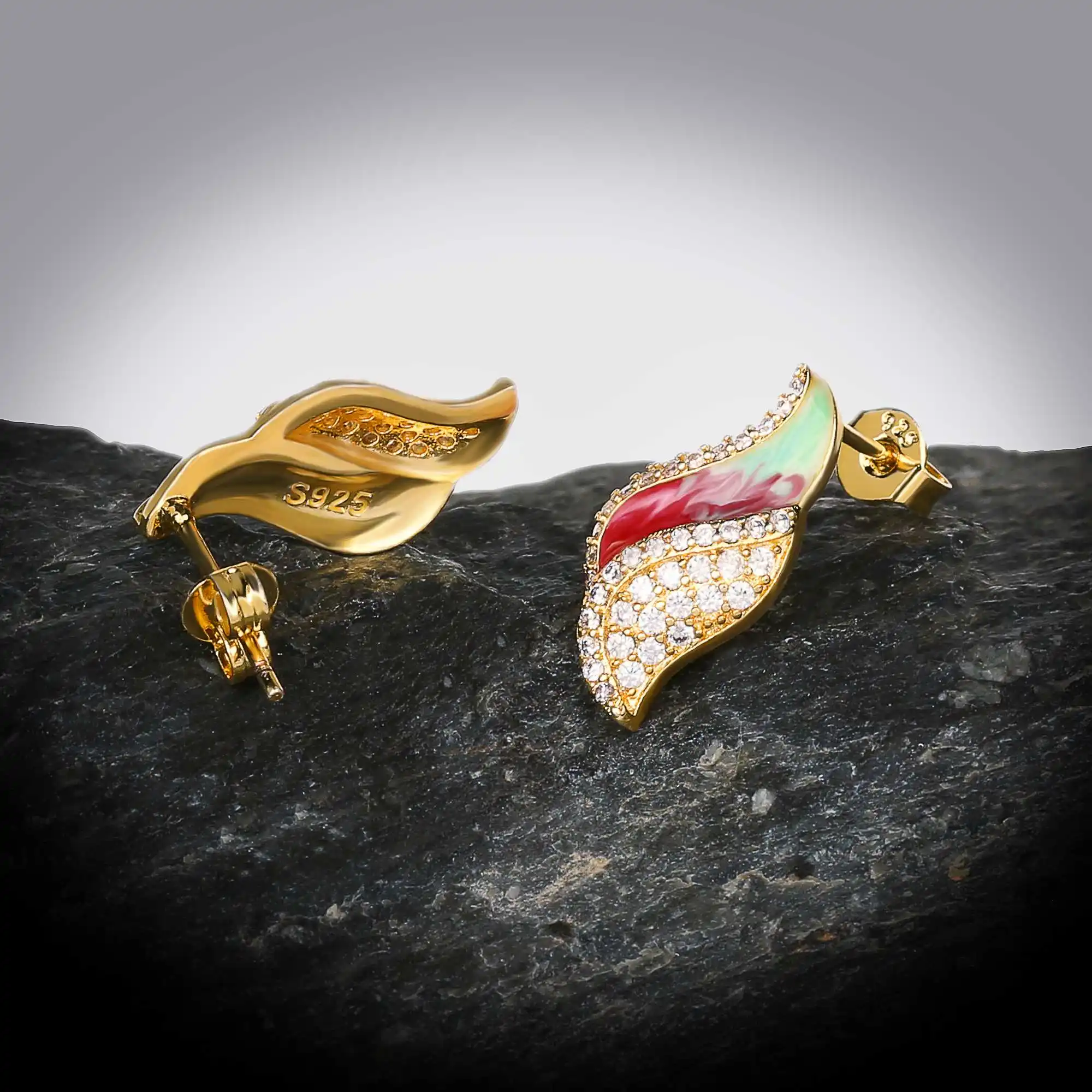 HML&2021 New High Quality Rainbow Angel Stud Earrings Women's Wedding And Engagement Travel Cocktail Party Jewelry Gift
HML&2021 New High Quality Rainbow Angel Stud Earrings Women's Wedding And Engagement Travel Cocktail Party Jewelry Gift
