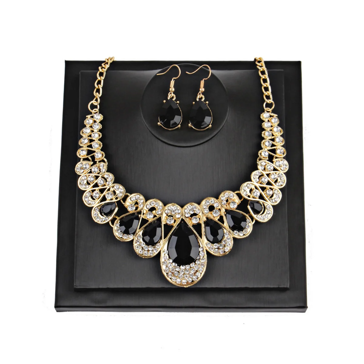 3PCS/SET Fashion Charm Rhinestone Crystal Necklace+Earring Set for Women Wedding Prom Bridal Jewelry Valentine's Day Gift
3PCS/SET Fashion Charm Rhinestone Crystal Necklace+Earring Set for Women Wedding Prom Bridal Jewelry Valentine's Day Gift
