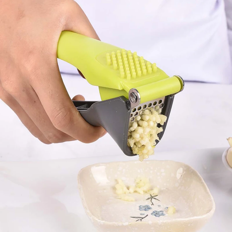 

Garlic Press Ginger Presser Crusher Chopper Peeler Cutter Mincer Stainless Tool Hand Press Garlic Slicer Masher Kitchen Tools