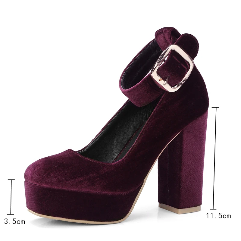 Fashion Velvet Female High Heels Shoes 2021 Sexy Designer Black Blue Womens Heels Round Toe Platform Pumps Women Mary Jane Shoes
Fashion Velvet Female High Heels Shoes 2021 Sexy Designer Black Blue Womens Heels Round Toe Platform Pumps Women Mary Jane Shoes