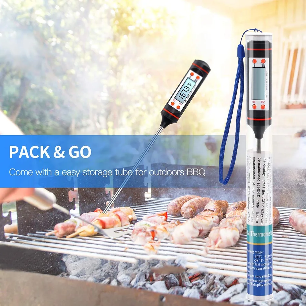 Oauee Upgraded Kitchen Digital Food Thermometer Meat Cake Candy Fry Food BBQ Dinning Temperature Household Cooking Thermometer
Oauee Upgraded Kitchen Digital Food Thermometer Meat Cake Candy Fry Food BBQ Dinning Temperature Household Cooking Thermometer
