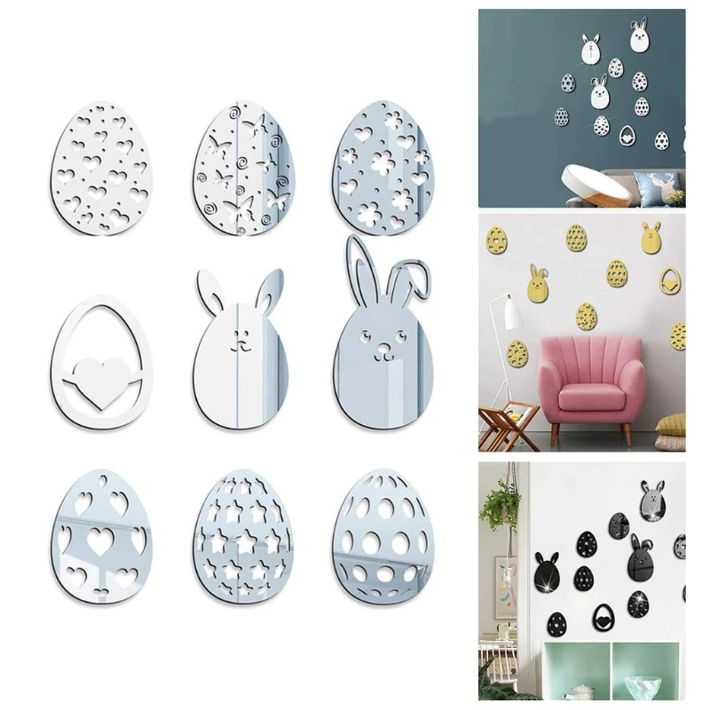 Cartoon Acrylic Rabbit Eggs Mirror Surface Wall Sticker Bedroom Living Room Study Dorm 3D Creative Mural Decal Home Deco
Cartoon Acrylic Rabbit Eggs Mirror Surface Wall Sticker Bedroom Living Room Study Dorm 3D Creative Mural Decal Home Deco
