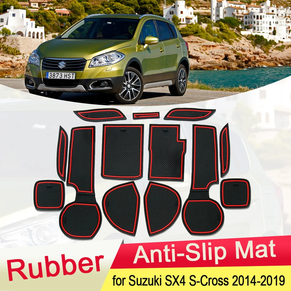 for Suzuki SX4 S-Cross 2014~2019 Rubber Anti-slip Mat Door Groove Cup Pad Gate Cushion Coaster Accessories 2015 2016 2017 2018
for Suzuki SX4 S-Cross 2014~2019 Rubber Anti-slip Mat Door Groove Cup Pad Gate Cushion Coaster Accessories 2015 2016 2017 2018