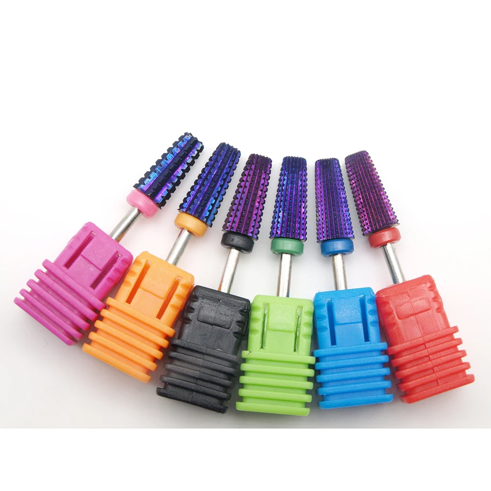 Purple Plated 5 in 1 Carbide Nail Drill Bits With Cut 2-Way Drills Tapered Bit Milling Cutter For Manicure Nails Accessories
Purple Plated 5 in 1 Carbide Nail Drill Bits With Cut 2-Way Drills Tapered Bit Milling Cutter For Manicure Nails Accessories