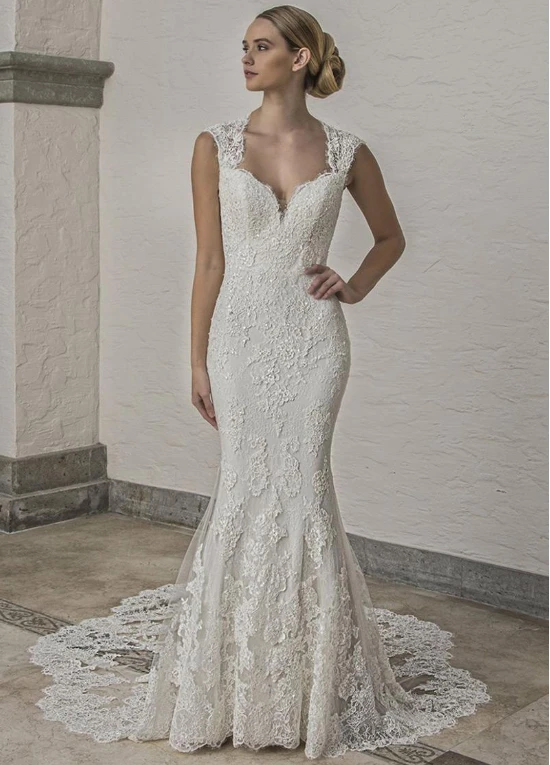 Mermaid Luxury V-cut Off Shoulders Long Train Top Appliques Bride Dress Vestido De Noiva
Mermaid Luxury V-cut Off Shoulders Long Train Top Appliques Bride Dress Vestido De Noiva