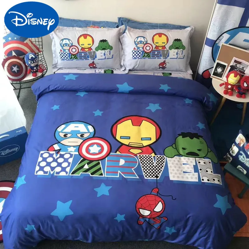 Disney children's four-piece cotton boy room cartoon Marvel bedding cotton dormitory bed linen girl princess three-piece 
Disney children's four-piece cotton boy room cartoon Marvel bedding cotton dormitory bed linen girl princess three-piece
