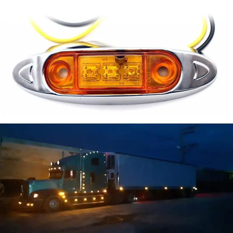 10-30V 3 LED Side Lamps for Truck Waterproof Clearance Indicator Lights Low Power Truck Signal Light
10-30V 3 LED Side Lamps for Truck Waterproof Clearance Indicator Lights Low Power Truck Signal Light