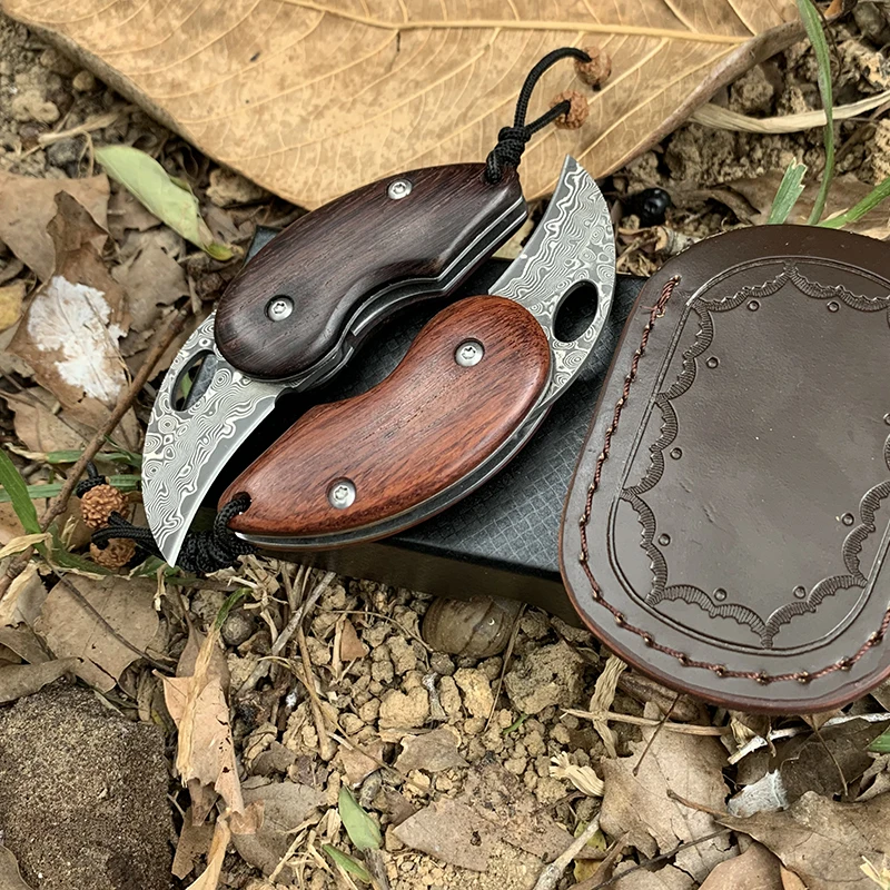 Pea Mini Damascus Folding Knife VG-10 Damascus Steel Core Blade Ebony / Rosewood Handle Outdoor EDC Tool Couple pocket Knives
Pea Mini Damascus Folding Knife VG-10 Damascus Steel Core Blade Ebony / Rosewood Handle Outdoor EDC Tool Couple pocket Knives