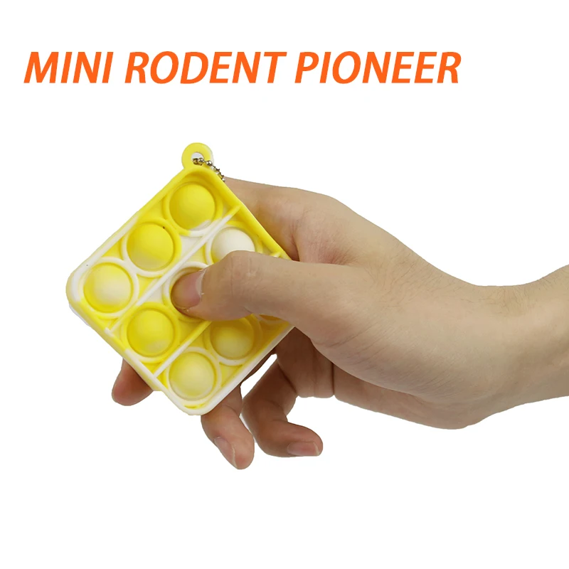 Mini Funny Pop Fidget Toys Keychain Ring Rainbow Push It Bubble Antistress Toys Adult Children Relief Anti Stress Figet Toy
Mini Funny Pop Fidget Toys Keychain Ring Rainbow Push It Bubble Antistress Toys Adult Children Relief Anti Stress Figet Toy