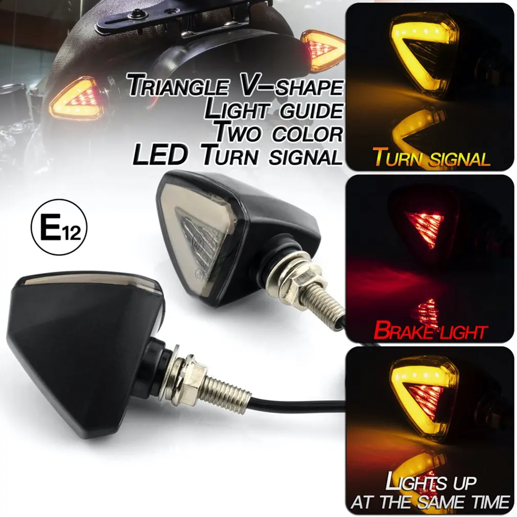 2pcs Universal Motorcycle LED 12V Flashing Turn Signals Rear Blinker Indicator Tail Light For Cafe Racer Honda BMW Yamaha
2pcs Universal Motorcycle LED 12V Flashing Turn Signals Rear Blinker Indicator Tail Light For Cafe Racer Honda BMW Yamaha