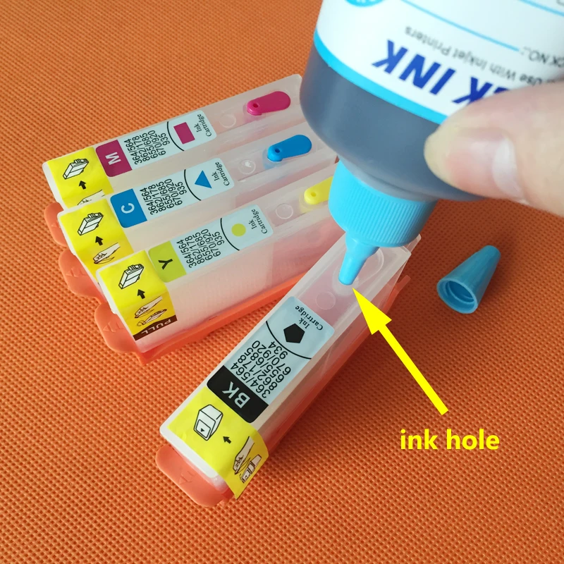 einkshop 4 color For HP 178 Refillable Ink Cartridge for HP178 178XL for HP Photosmart B109n B110a B209a B210a 5510 Printer
einkshop 4 color For HP 178 Refillable Ink Cartridge for HP178 178XL for HP Photosmart B109n B110a B209a B210a 5510 Printer