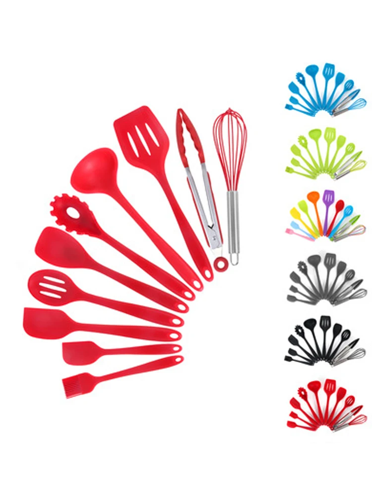 Silicone Kitchenware Non-stick Cookware Cooking Tool Set Handle Cooking Kitchenware Tools Set BPA Free Kitchen Tool Accessories
Silicone Kitchenware Non-stick Cookware Cooking Tool Set Handle Cooking Kitchenware Tools Set BPA Free Kitchen Tool Accessories