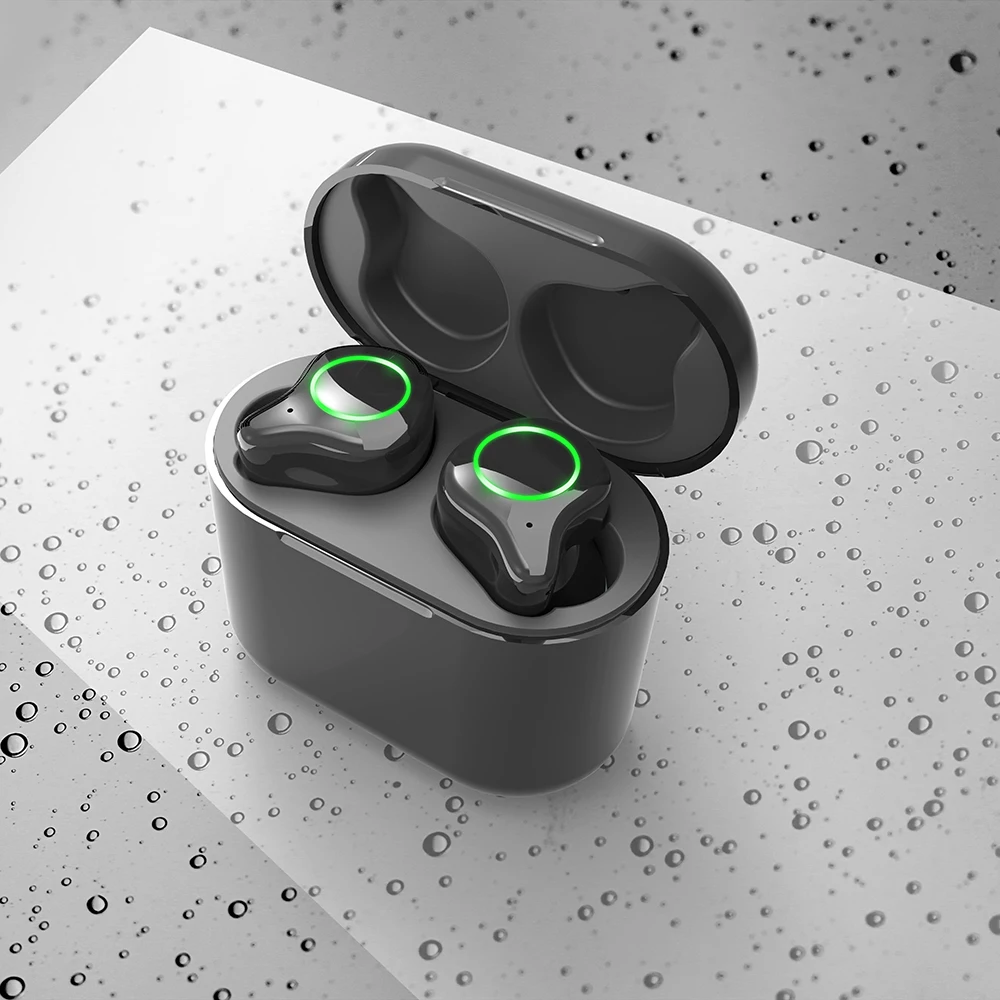R5 туры беспроводные наушники Bluetooth 5 0 гарнитура чехол 9D стерео звук мини для Iphone