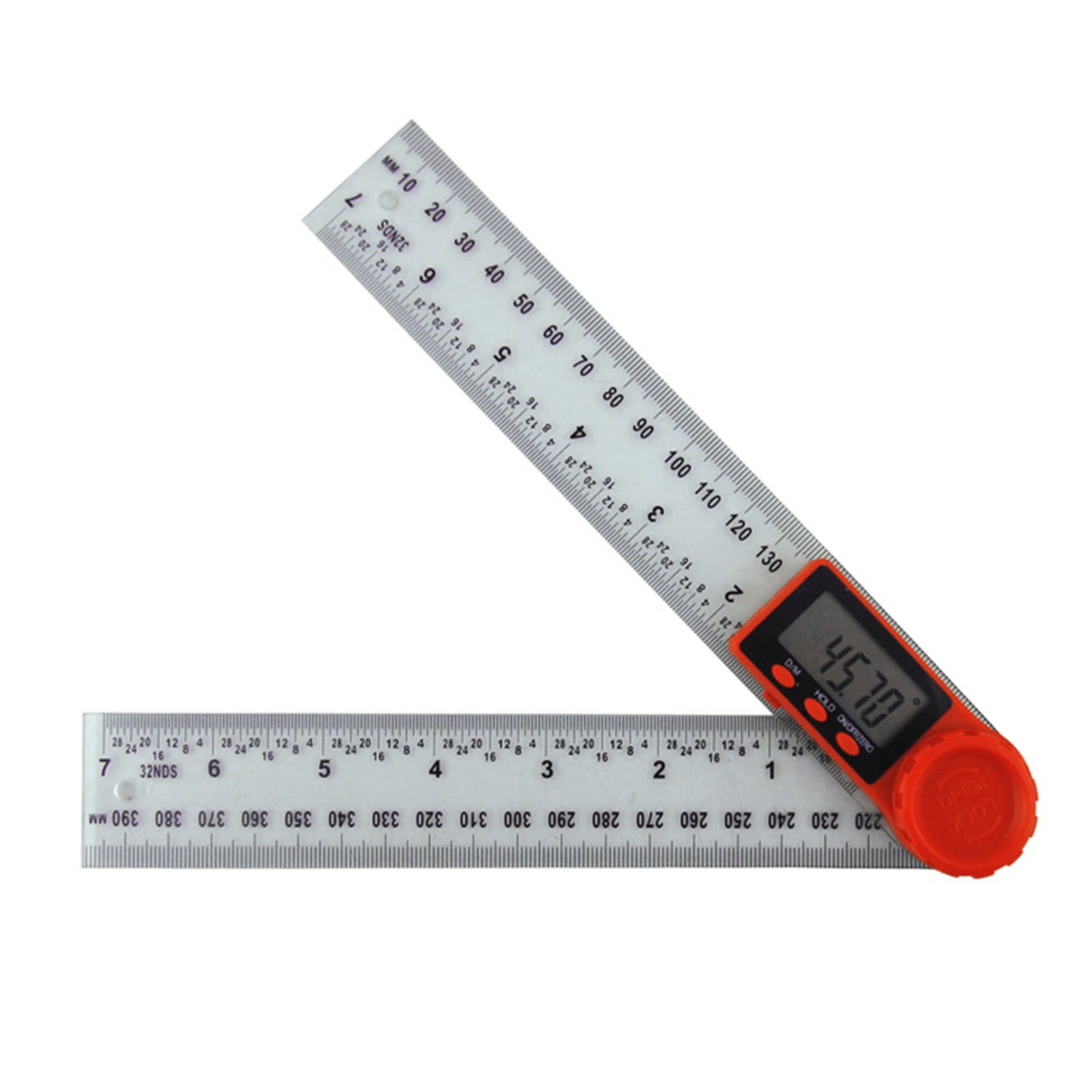 Digital Angle Finder Protractor 2-in-1 Plastic Digital Protractor for Woodworking Angle Measure Tool _WK
Digital Angle Finder Protractor 2-in-1 Plastic Digital Protractor for Woodworking Angle Measure Tool _WK