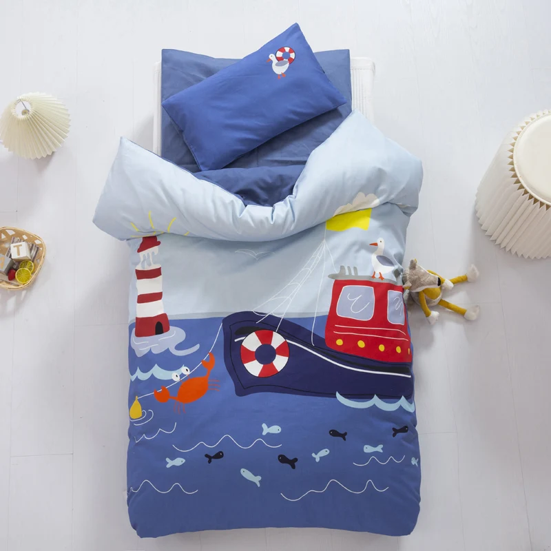 Cartoon Bedding Set 100% Cotton Blue Duvet Cover Set 3pcs/set Boys Girl Baby Bed Linen Kids Children Bedclothes 0-9 Year Bed Set
Cartoon Bedding Set 100% Cotton Blue Duvet Cover Set 3pcs/set Boys Girl Baby Bed Linen Kids Children Bedclothes 0-9 Year Bed Set