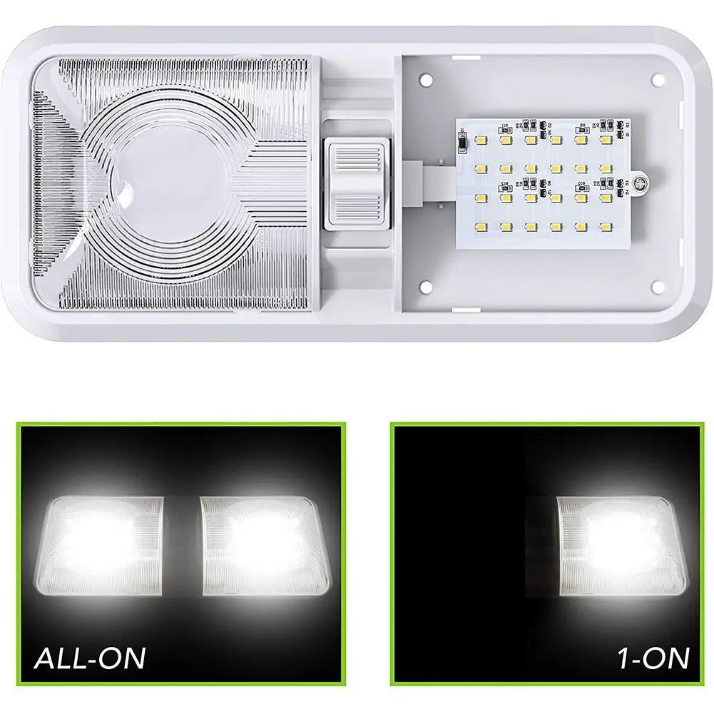 1pcs 12V 48W LED Car RV Ceiling Roof Dome Double Interior Trailer Lights For Camper Boat Truck Accessories NEW
1pcs 12V 48W LED Car RV Ceiling Roof Dome Double Interior Trailer Lights For Camper Boat Truck Accessories NEW