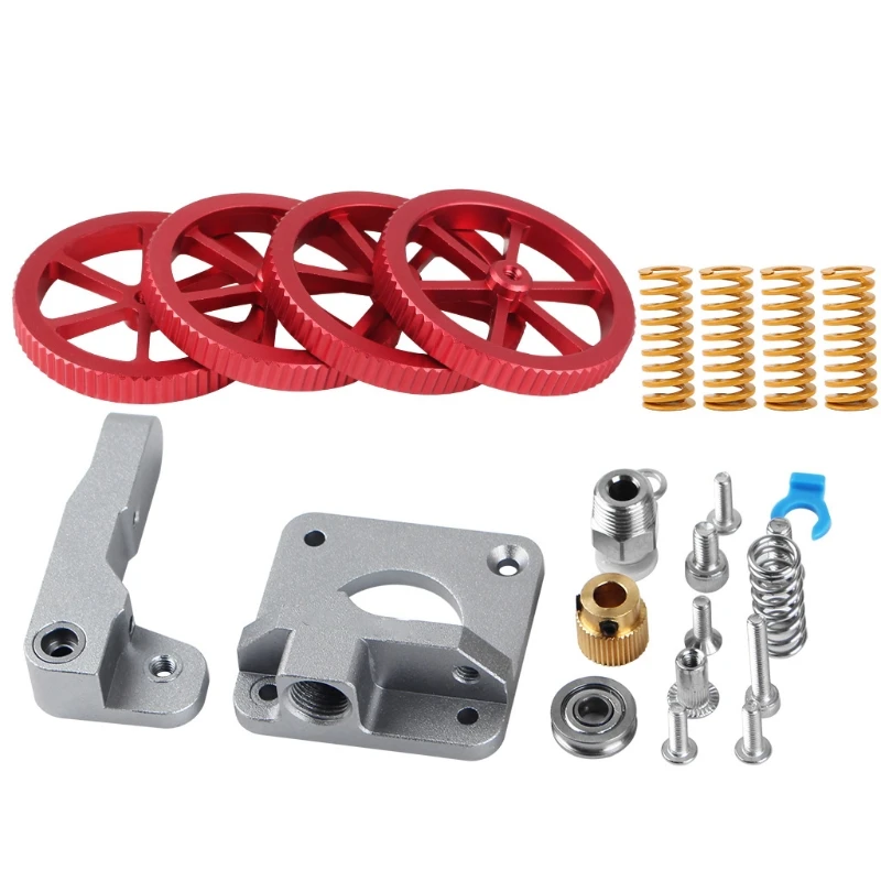 Aluminum Ender 3 Extruder Upgraded+Compression Die Springs for Bed Leveling + Metal Hand Twist Leveling Nut 85DD
Aluminum Ender 3 Extruder Upgraded+Compression Die Springs for Bed Leveling + Metal Hand Twist Leveling Nut 85DD