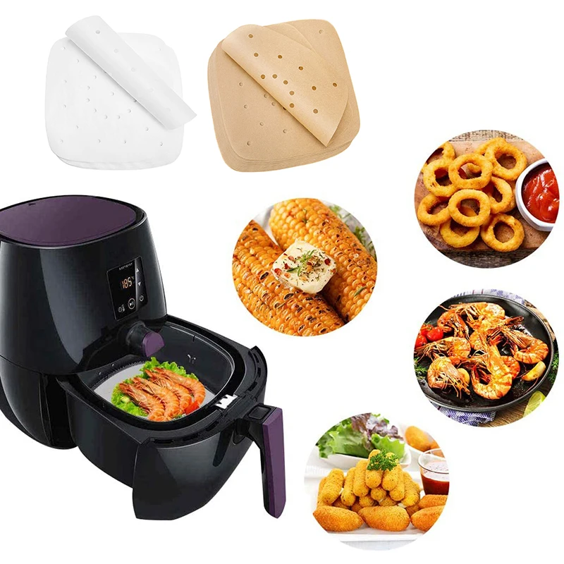 100Pcs Baking Paper Oil Paper Fryer Steamer Liners Baking Non-Stick Mat Perforated Wood Pulp Papers Kitchen Steaming Mat 8.6in
100Pcs Baking Paper Oil Paper Fryer Steamer Liners Baking Non-Stick Mat Perforated Wood Pulp Papers Kitchen Steaming Mat 8.6in