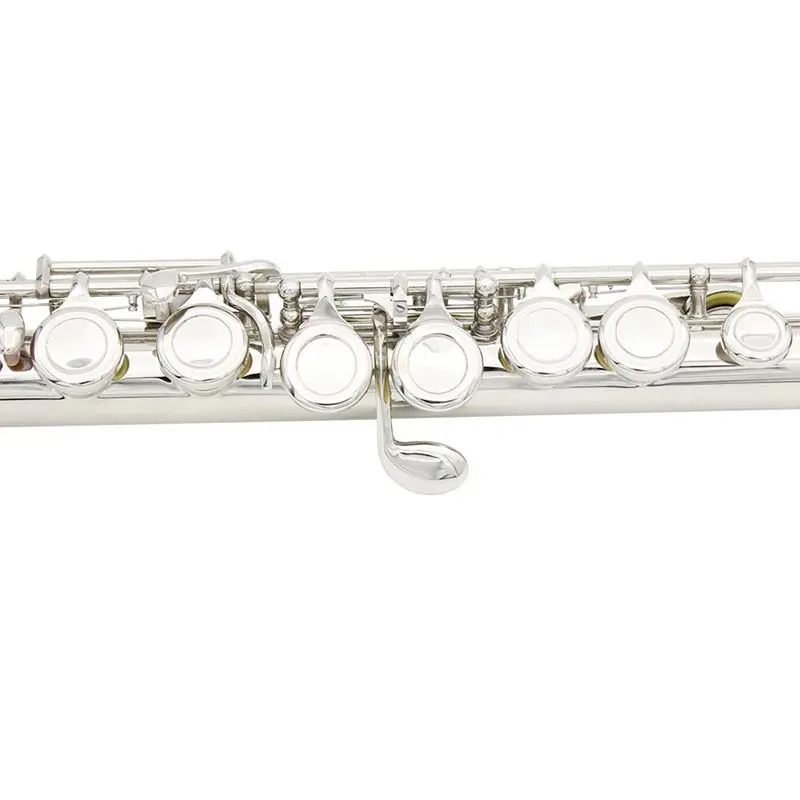 SLADE Western Concert Silver Flute Plated 16-hole Gold C Cupro-nickel Wind Instrument with Cleaning Cloth Gloves Screwdriver Sti
SLADE Western Concert Silver Flute Plated 16-hole Gold C Cupro-nickel Wind Instrument with Cleaning Cloth Gloves Screwdriver Sti
