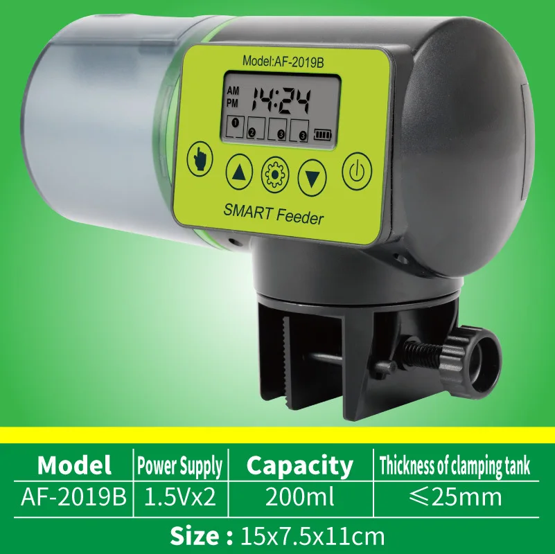 Automatic Fish Feeder Digital Fish Tank Aquarium Electrical Plastic Timer Feeder Food Feeding Dispenser Tool Fish Feeder Smart
Automatic Fish Feeder Digital Fish Tank Aquarium Electrical Plastic Timer Feeder Food Feeding Dispenser Tool Fish Feeder Smart