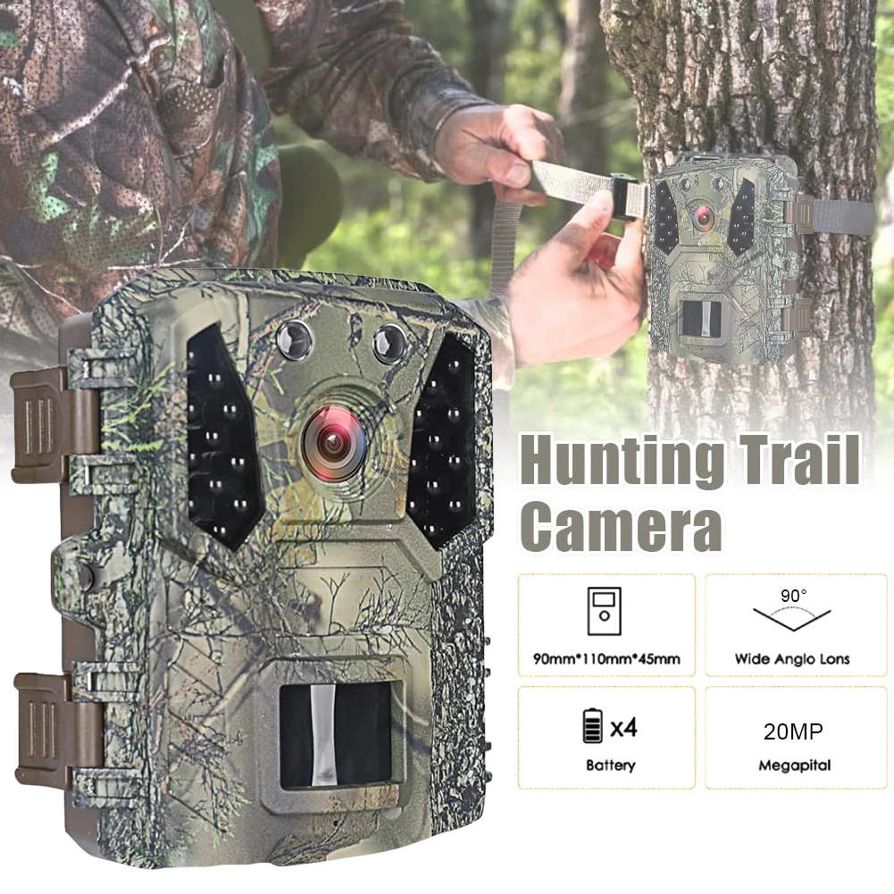 Mini Hunting Camera 20MP 1080P Wild Trail Camera Infrared Night Vision Outdoor Motion Activated Scouting 0.2S Trigger Photo Trap
Mini Hunting Camera 20MP 1080P Wild Trail Camera Infrared Night Vision Outdoor Motion Activated Scouting 0.2S Trigger Photo Trap